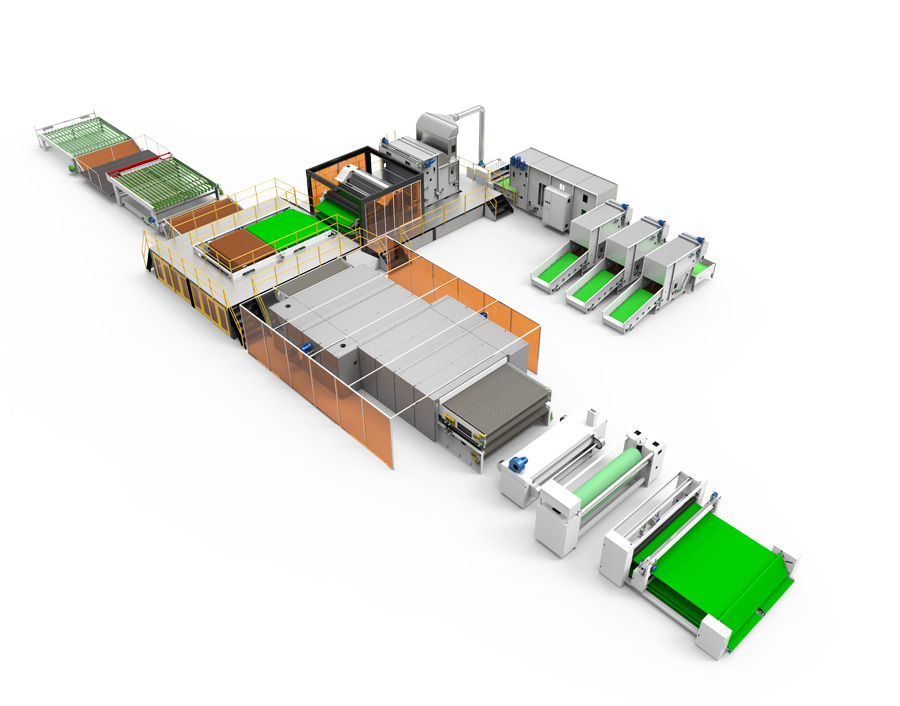 無膠棉被褥生產(chǎn)線